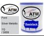 Preview: Ford, Silver Metallic, 1Q / 5909: 1L Lackdose, von ATW Autoteile West.